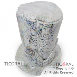SOMBRERO GALERA TORNASOLADA CON MO�O BLANCA x 1